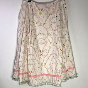 Cynthia Steffe Adorable Coquette Pastel Multicolor Skirt No Sz Tag- W13.5", L24"
